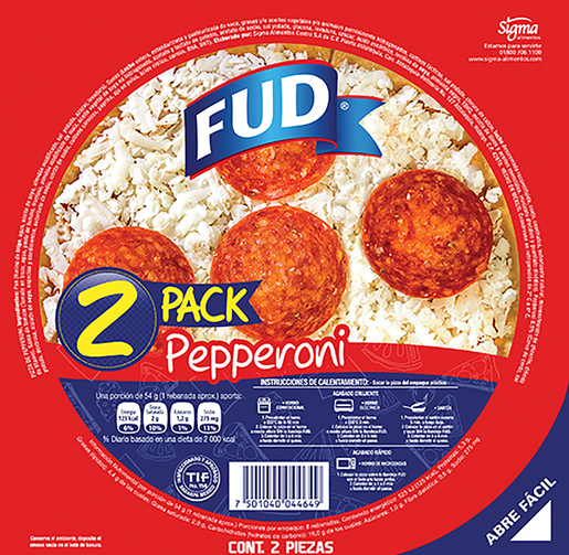 PIZZA 2 PACK PEPPERONI FUD
