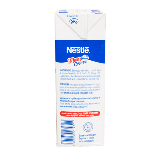 MEDIA CREMA 1 LT NESTLE