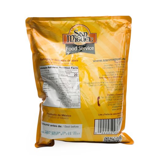 TOMATE ENT PELADO POUCH 6/3KG SAN MIGUEL
