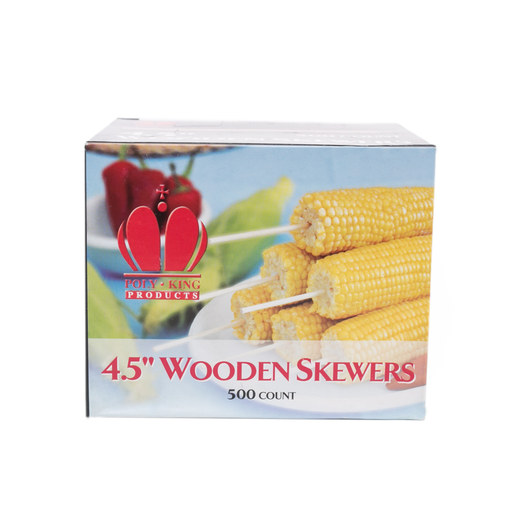***PALOS ELOTE 4.5" POLY KING 500PZA WOO