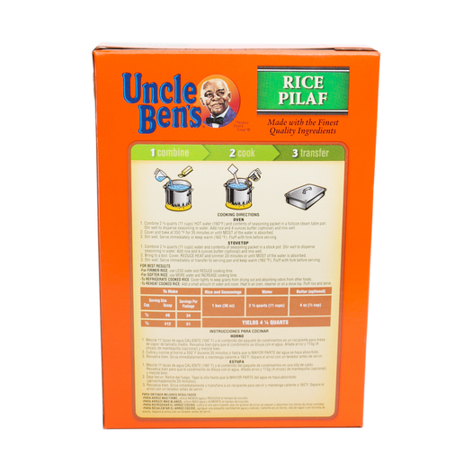 RICE UNCLE BEN'S ORIGINAL PILAF 6-36 OUN