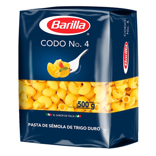 PASTA CODOS ELBOW 500 KG BARILLA IMPOR.
