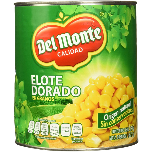 MAIZ EN GRANO 1/2.9 KG DEL MONTE