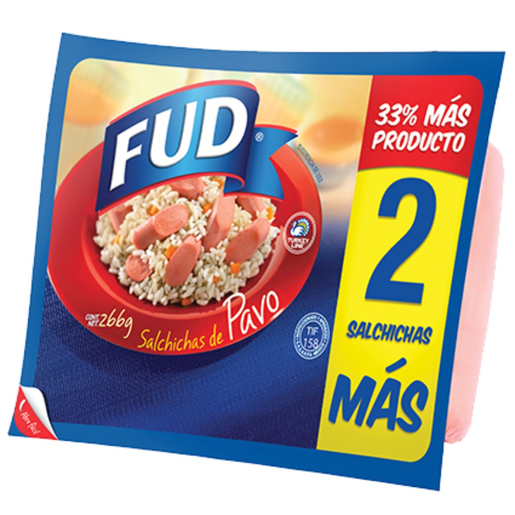MULTIEMPAQUE 8 X SALCHICHA PAVO 266G FUD