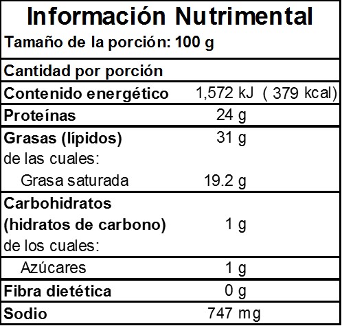 QUESO GOUDA NBN 10 KG QUESO GOUDA NBN 10 KG