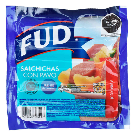 SALCHICHA PAVO 500 GR
