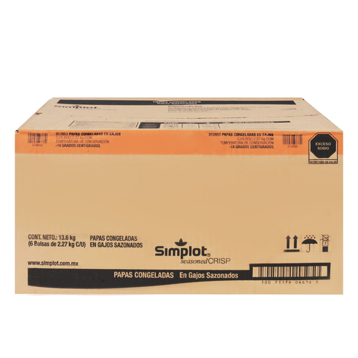 PAPA GAJO SAZONADA 10 6/2.27 KG SIMPLOT