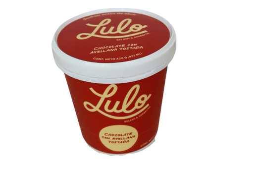 ***LULO GELATO CHOCOLATE AVELLANAS 473ML