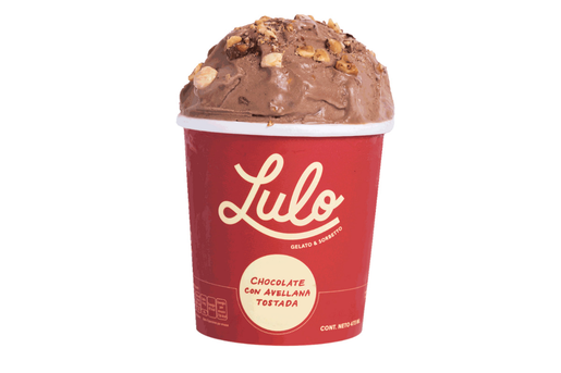***LULO GELATO CHOCOLATE AVELLANAS 473ML