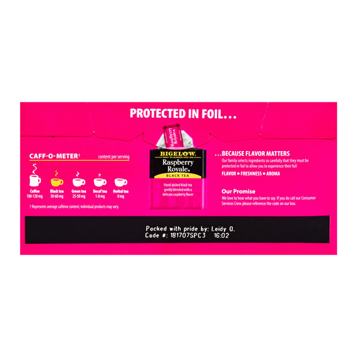 TE FRAMBUESA 1/28 PZA BIGELOW