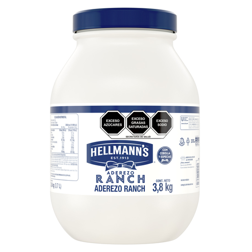 ADEREZO RANCH ECONOMICO 3.7KGS HELLMANS
