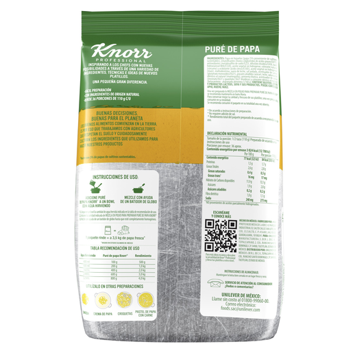 PURE DE PAPA 800 GRS KNORR