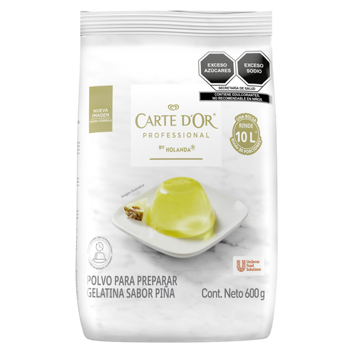 GELATINA PIÑA 600 GRS CARTE DOR