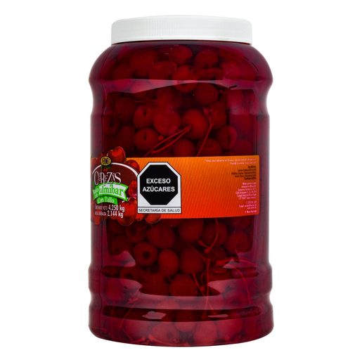CEREZA ROJA MARASCHINO C/TALLO 4.25K VER