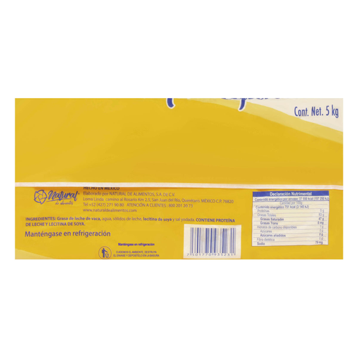 MANTEQUILLA BARRA 1/5 KG SABOREX