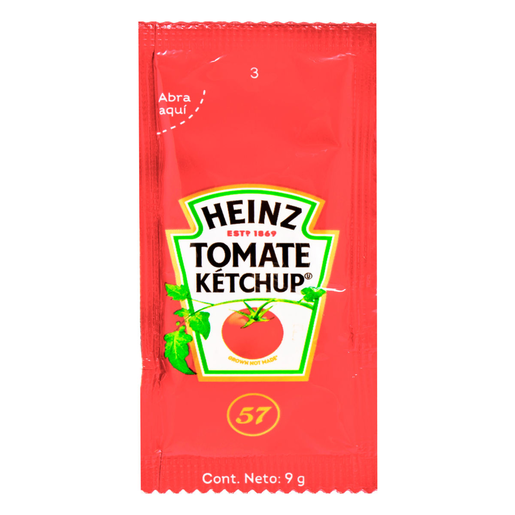 SALSA CATSUP PORCION 1/1000 PIEZAS HEINZ