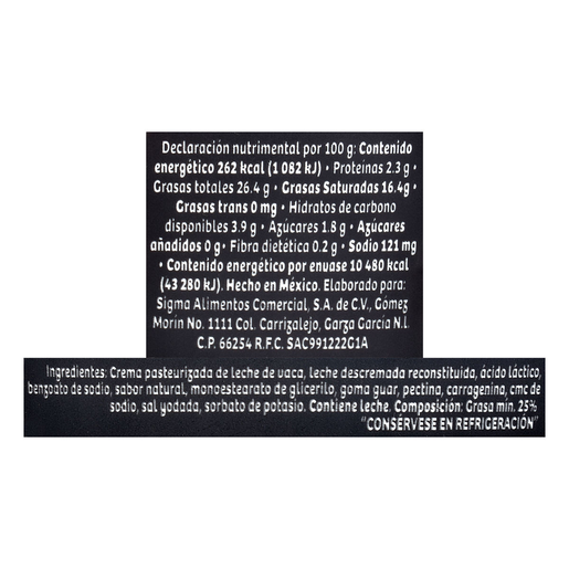 CREMA ACIDA 4KG YOPLAIT