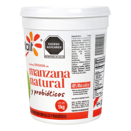 YOGHURT BATIDO MANZANA 1 KG YPT