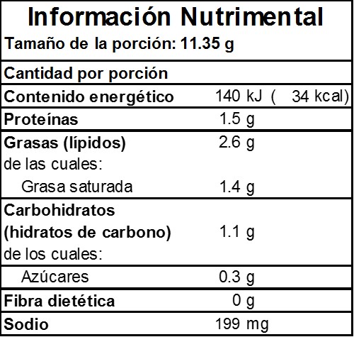 QUESO AMERICANO EASY PICK 2.27KG COV QUESO AMERICANO EASY PICK 2.27KG COV